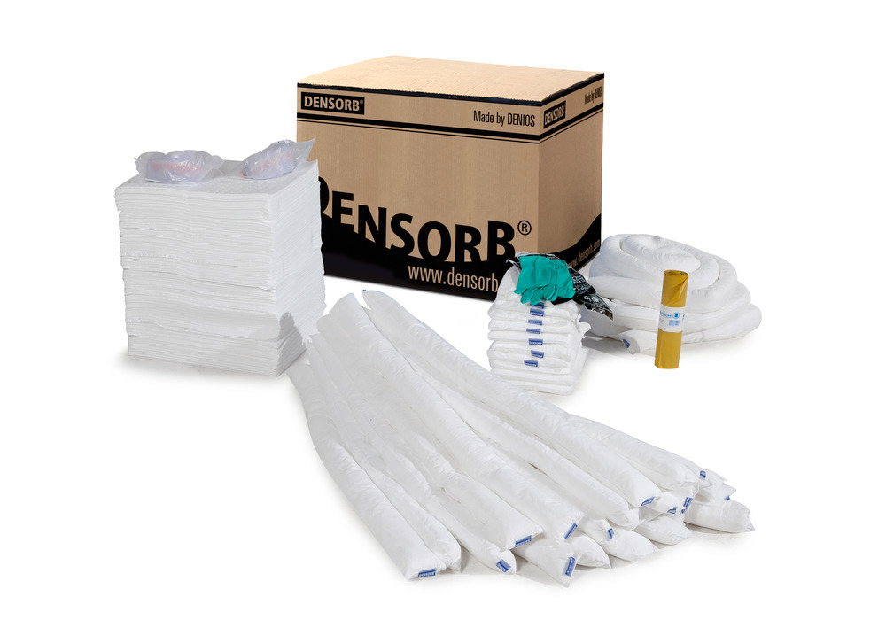 Refill kit for DENSORB emergency spill kit in a wheelie bin, B 36, Oil version