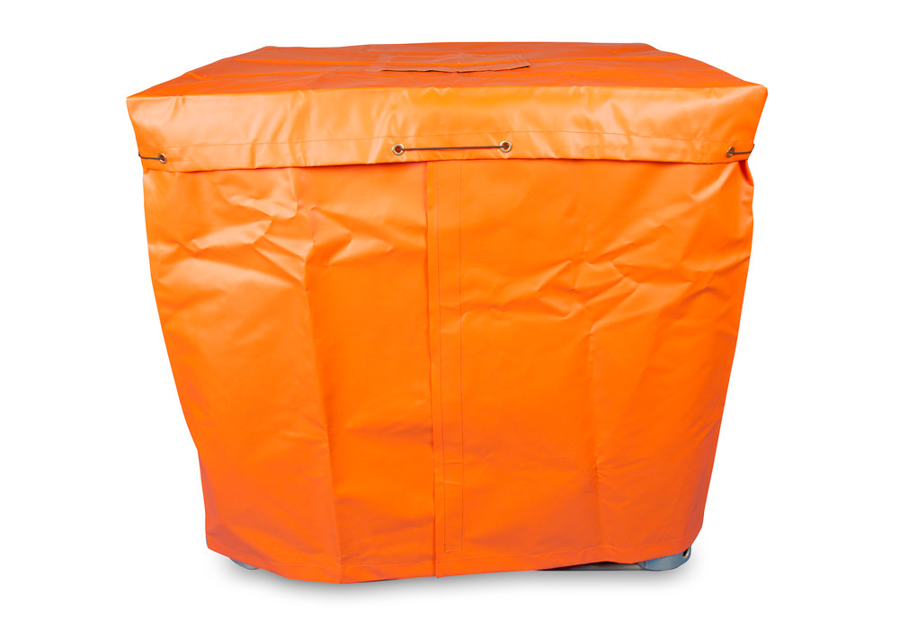 Water-resistant PVC cover for IBC heating jacket up to 2000 watts