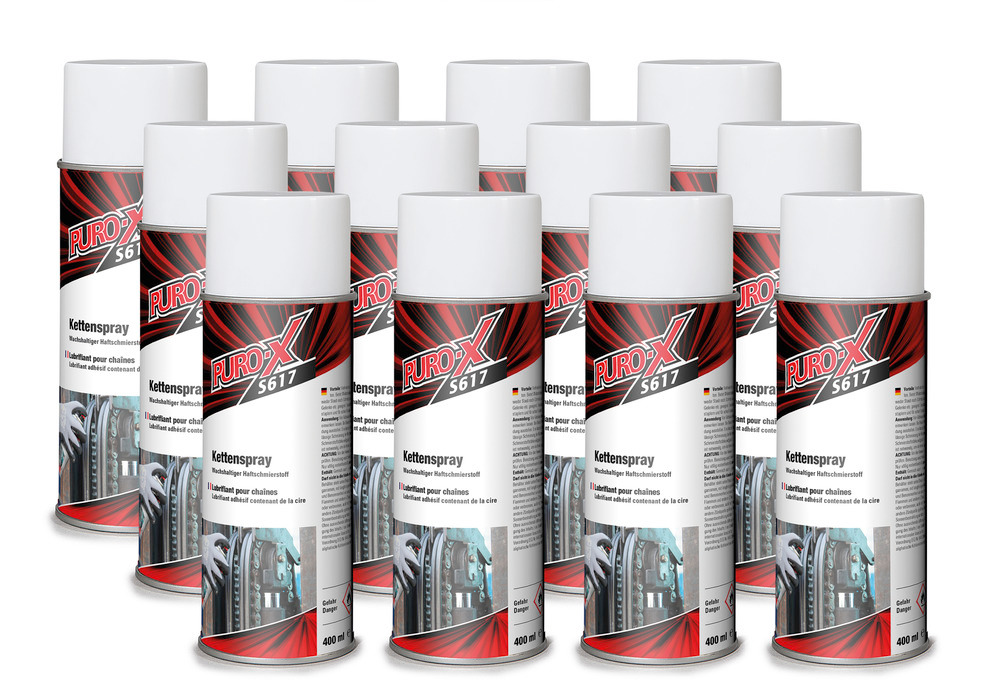 Puro-X S617 Kettingspray, 12 sproeiflacons van 400 ml