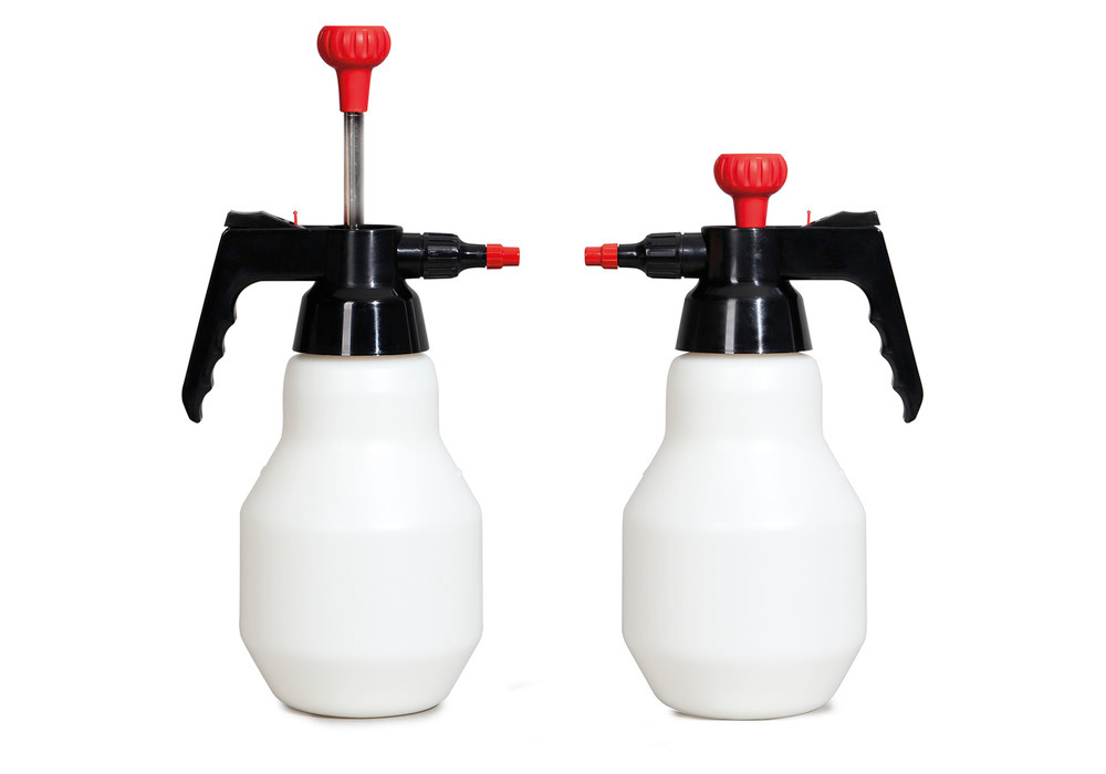 2 pumpsprayflaskor DPZ Professional Plus 1600 L för lösningsmedelshaltiga vätskor, 1,8 liter