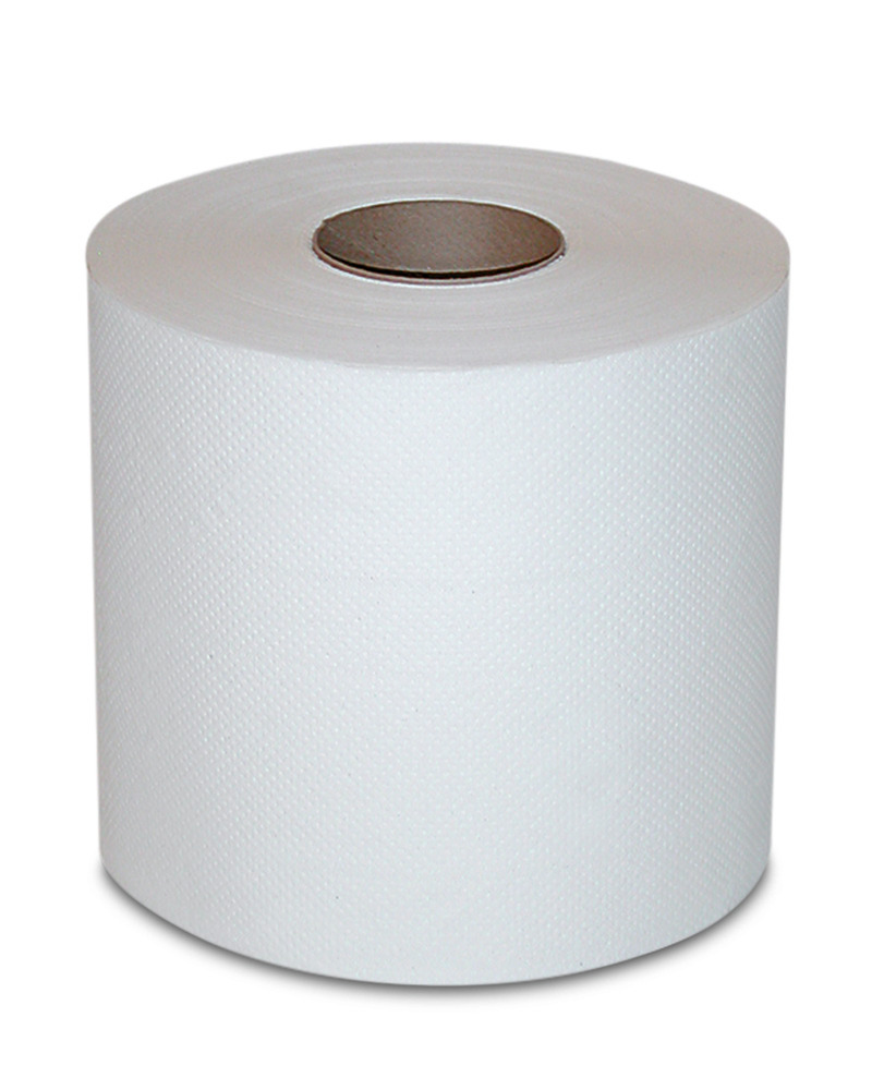 Absorbent cleaning cloth in cellulose, very soft and thick, white, 4 rolls