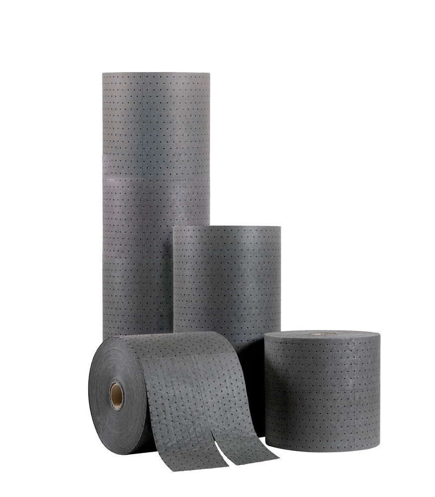 Universal economy absorbent rolls, grey, width 38, 76 and 150 cm