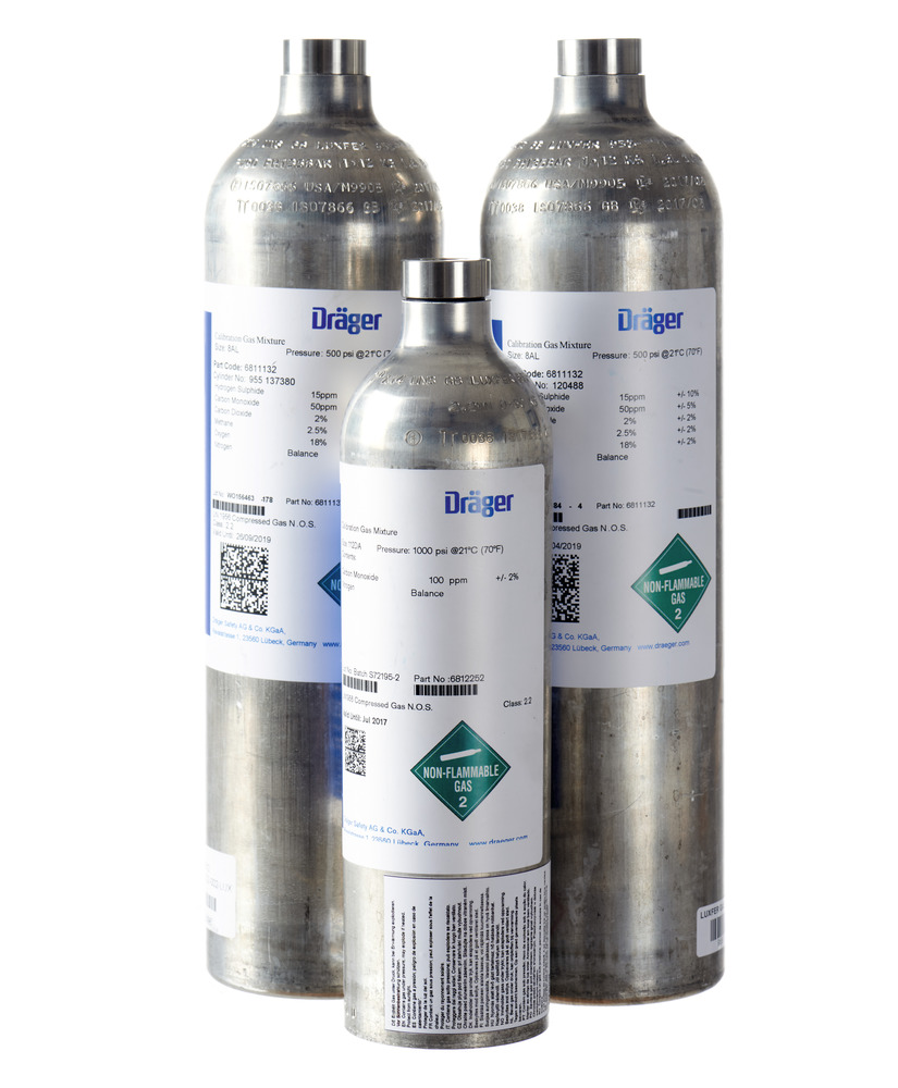 Gas di prova Dräger, 60 litri, biossido di azoto (NO2), 10 ppm