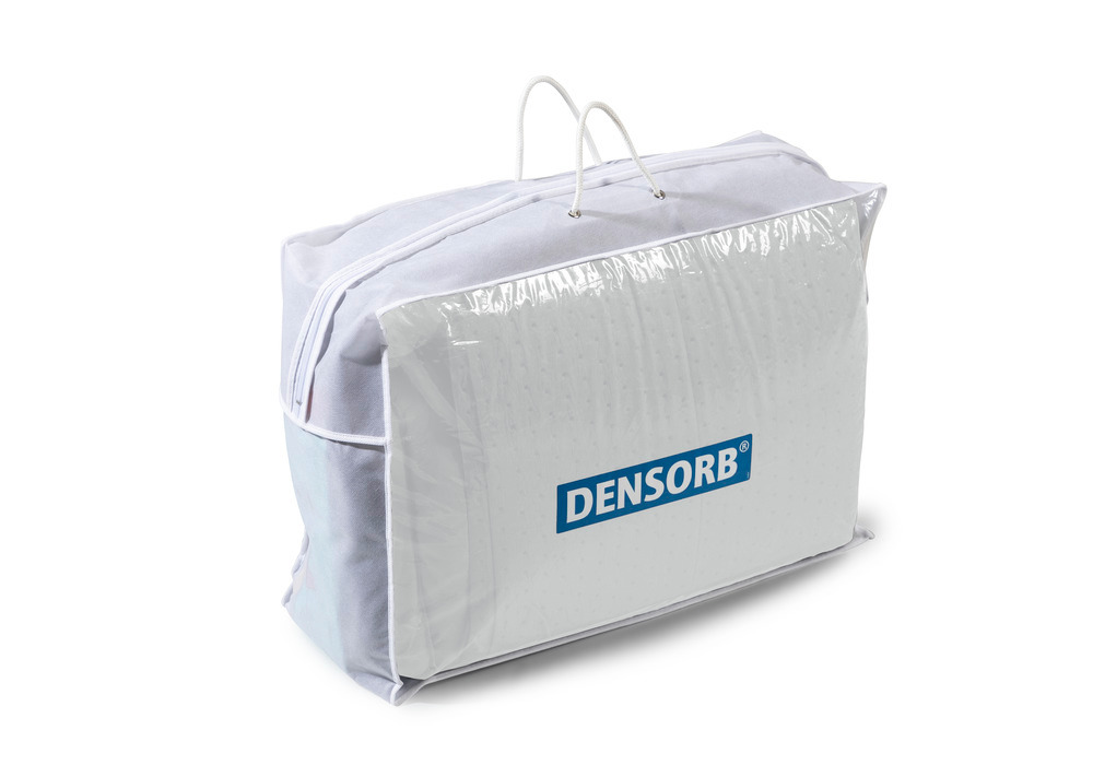 Set de emergencia de absorbentes DENSORB en bolsa transparente, versión Aceite, 76 l