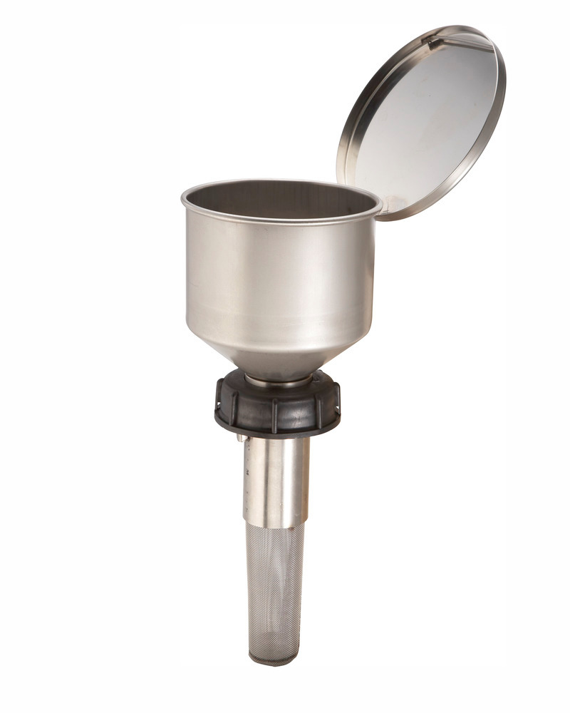 Funnel, stainless steel, for use with PE canister with H71 thread