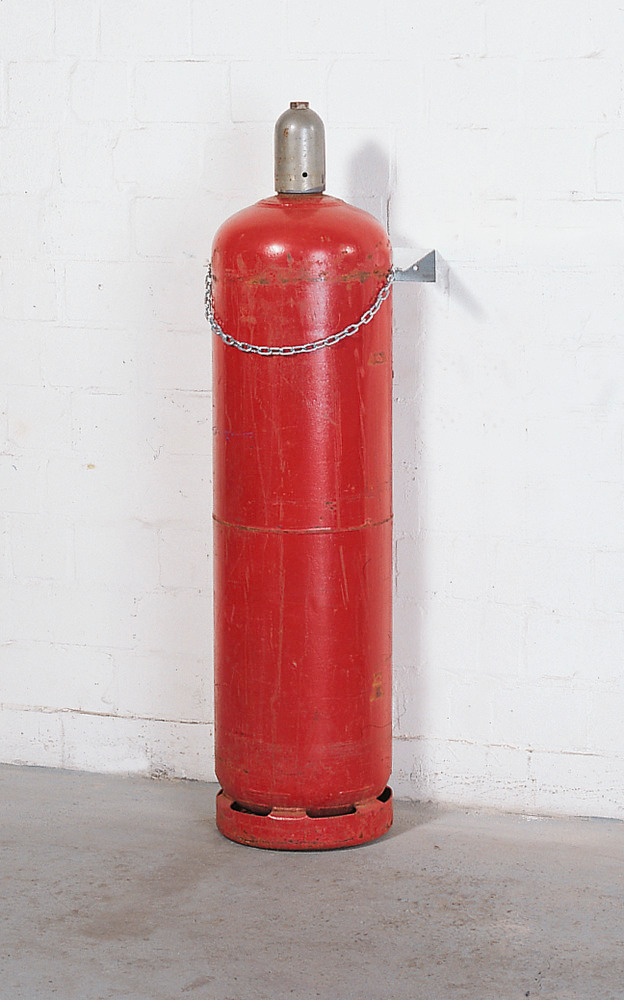 Support mural pour bouteilles de gaz WH 320-S, en acier galvanisé, pour 1 bouteille Ø 320 mm max