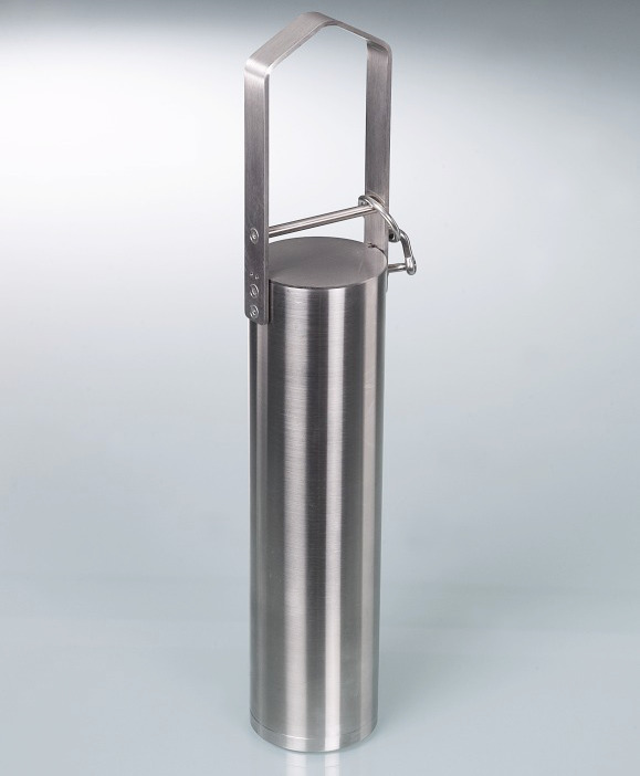 Coletor de imersão para amostras multicamadas, aço inoxidável V2A, 1000 ml, H X Ø 427 x 82 mm