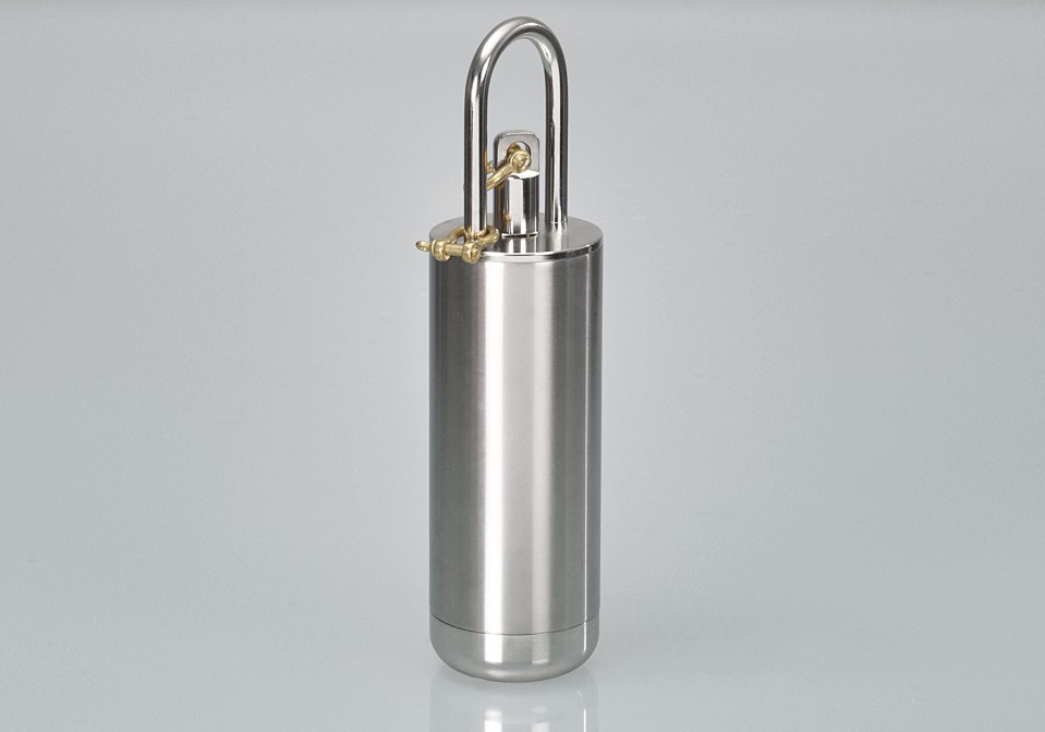Immersion cylinder Ex, for mineral oil products, in brass, 500 ml, HxØ 300 x 75 mm