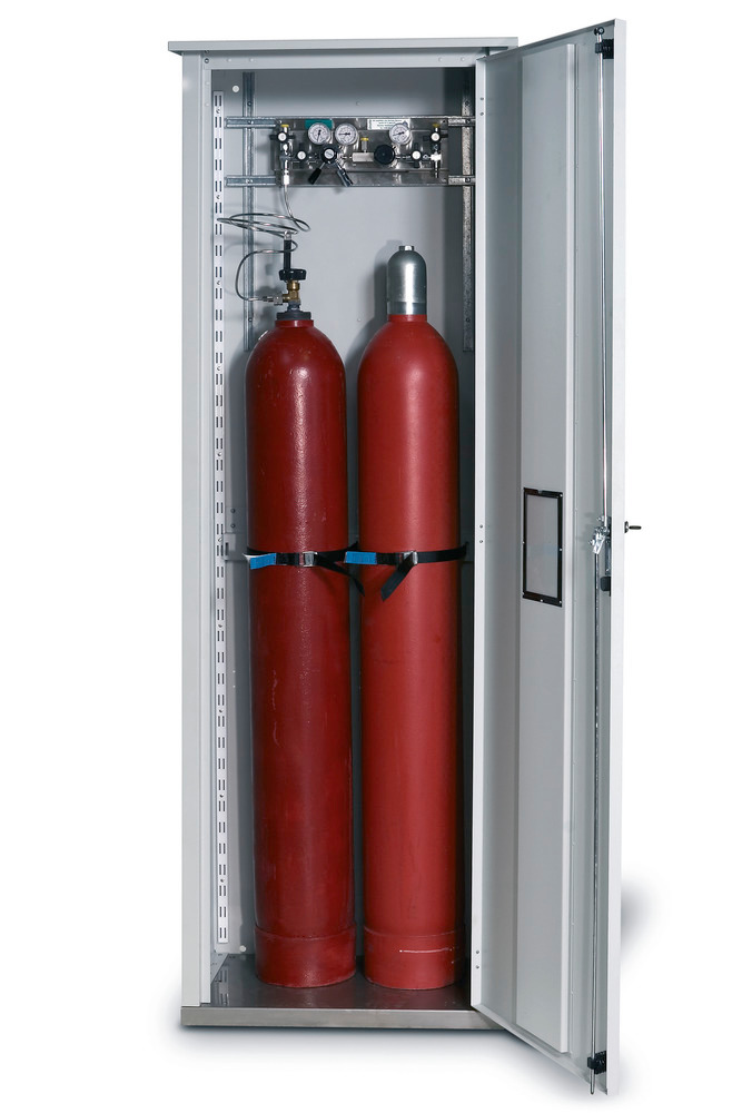 Asecos kaasupullokaappi LG 700, yksiseinäinen, 700 mm leveä, harmaa