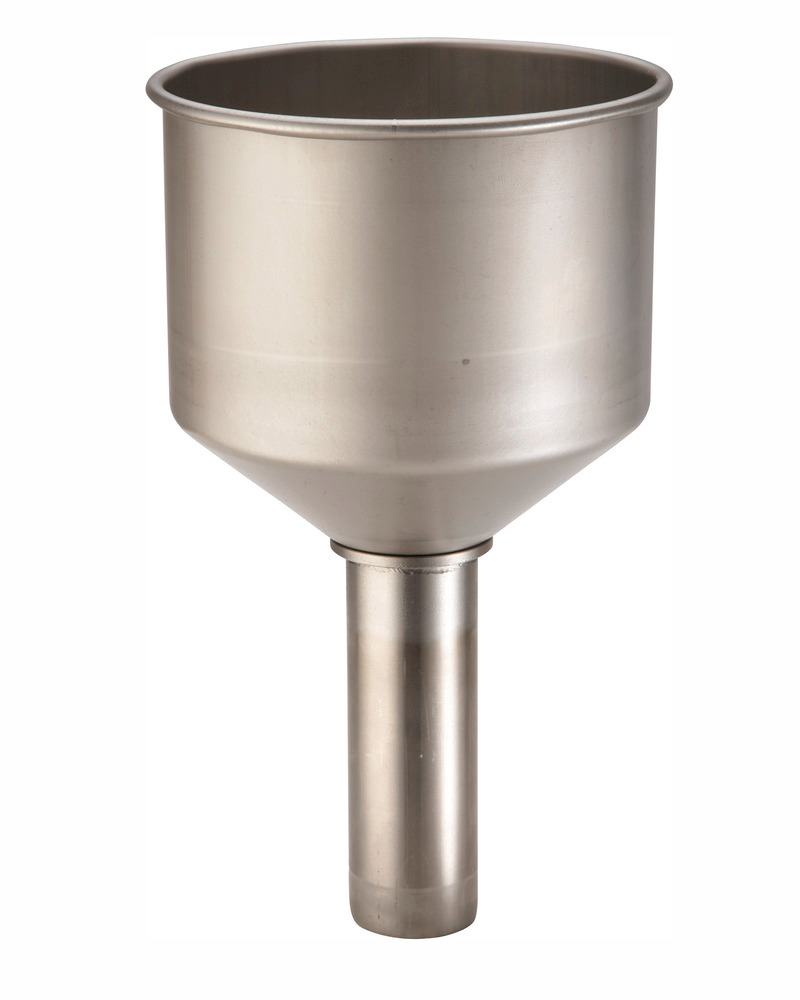 Stainless steel funnels for containers