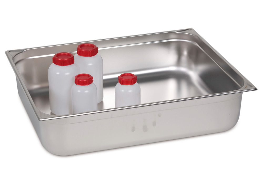 Small container GN 2/1-150, stainless steel, 43.4 litre capacity