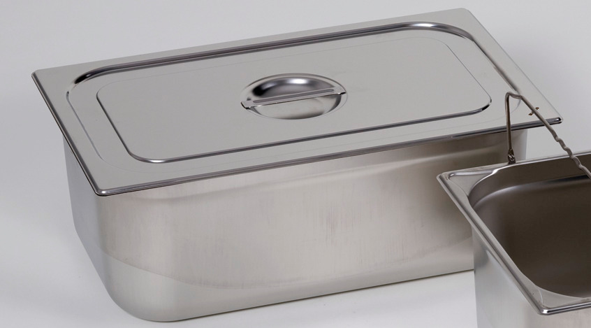 Lid for small container GN 1/6, stainless steel