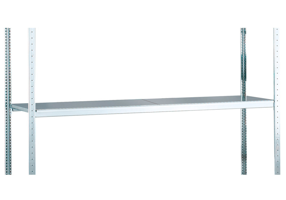Zusatzebene Weitspannregal mit Stahlböden, 1500 x 400 mm, verzinkt