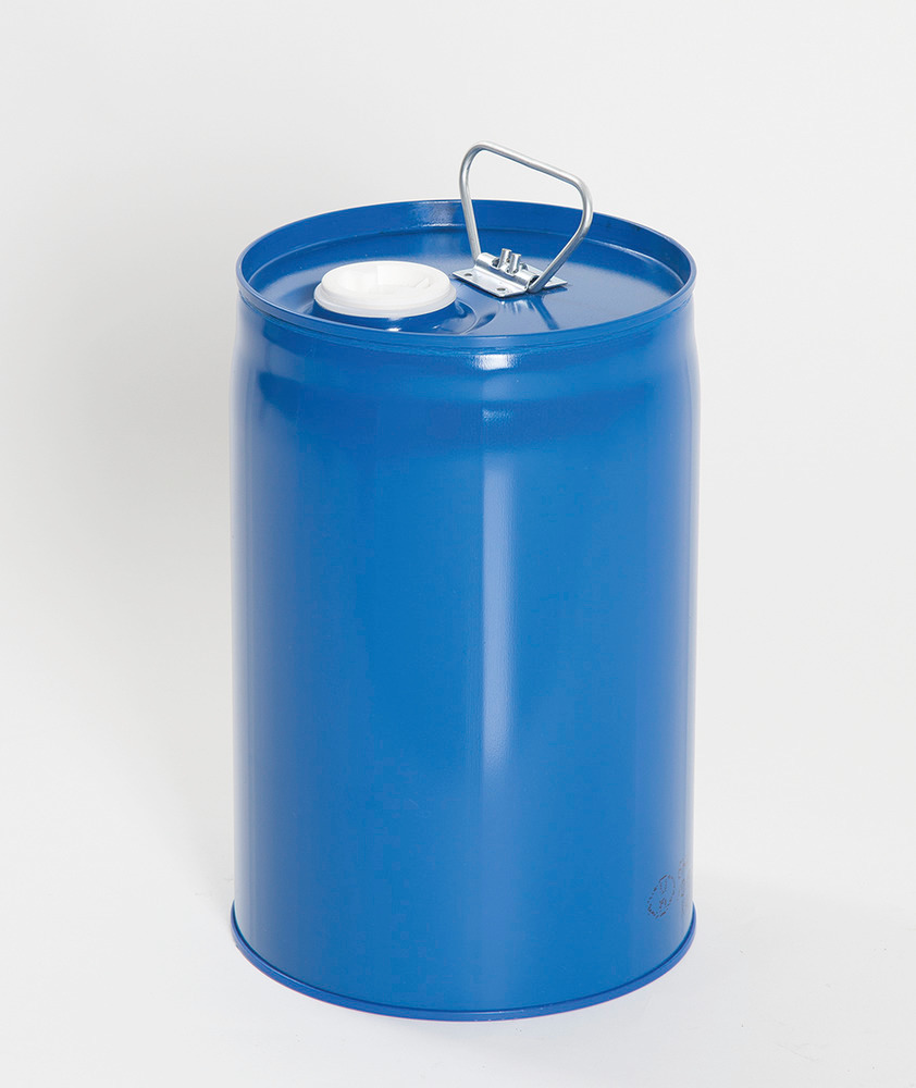 Sikkerhetsbeholder av lakkert stål med innvendig beholder av PE, 12 liter