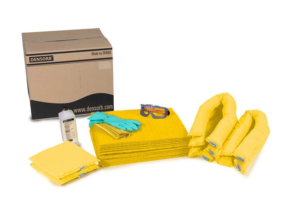 Kit de recharge pour kit d'absorbants anti-pollution DENSORB dans caisse pliante, modèle spécial
