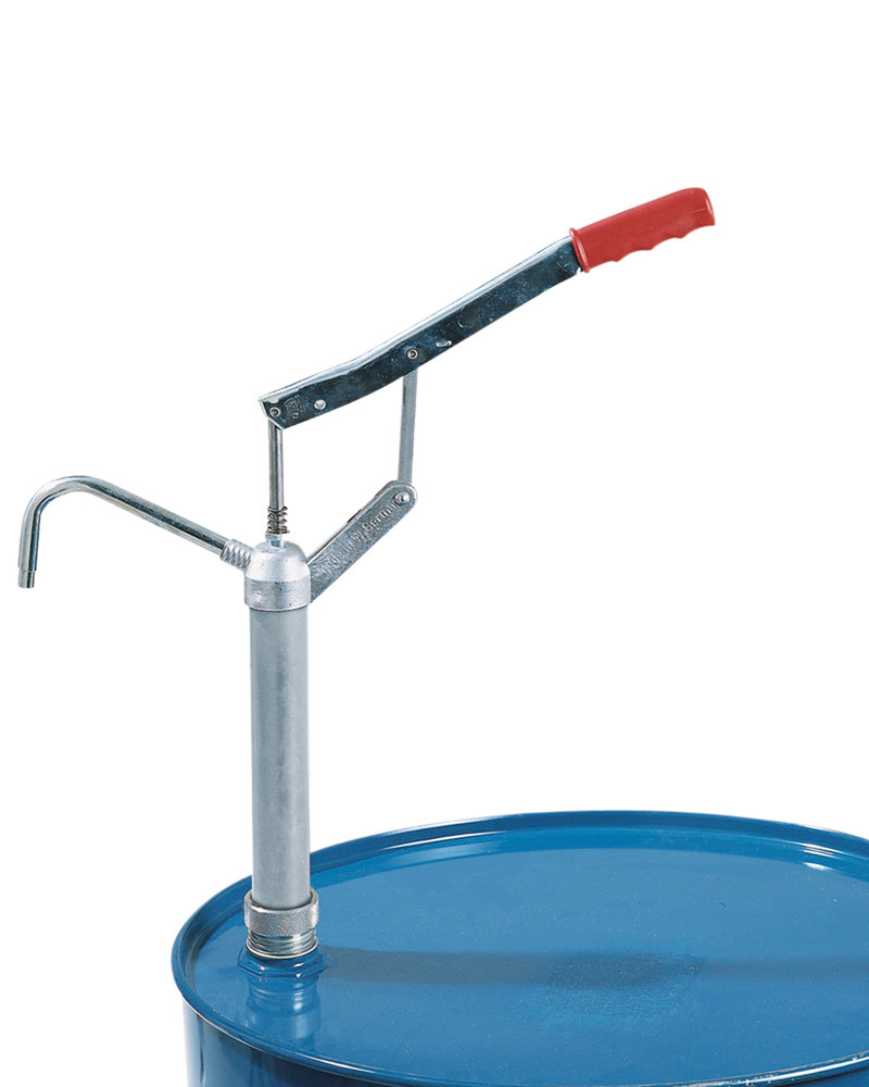 Lever pump with curved spout