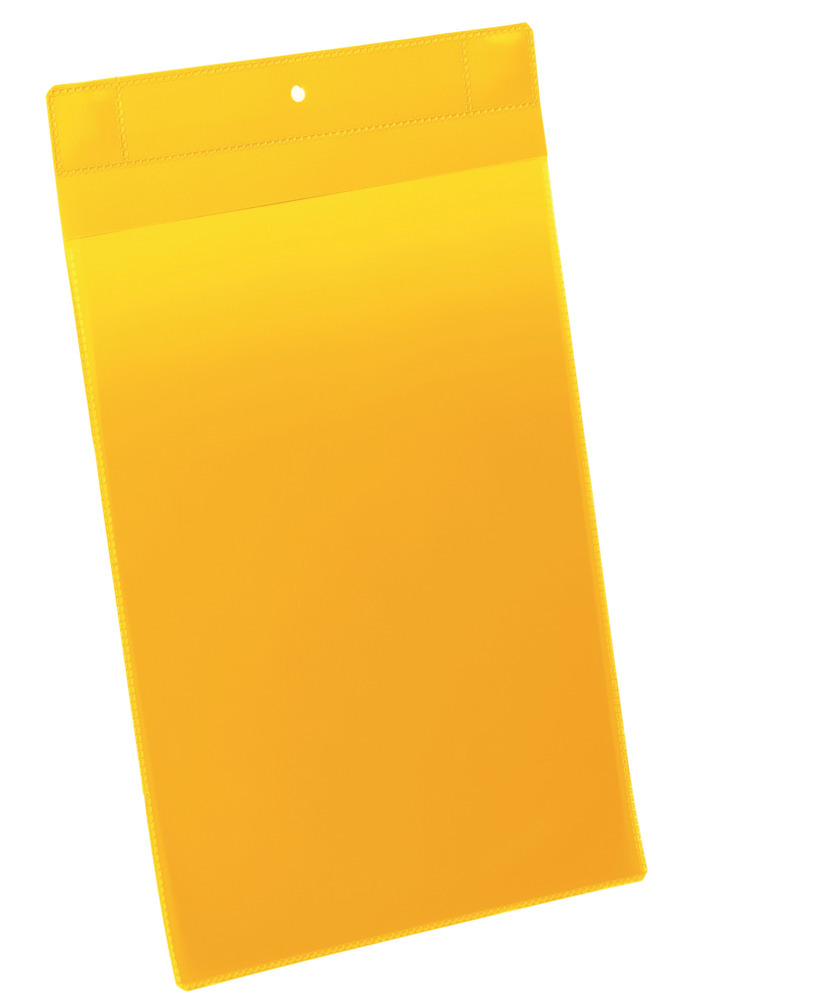 Neodym-Magnettasche A4 hoch, VE = 10 Stück, gelb
