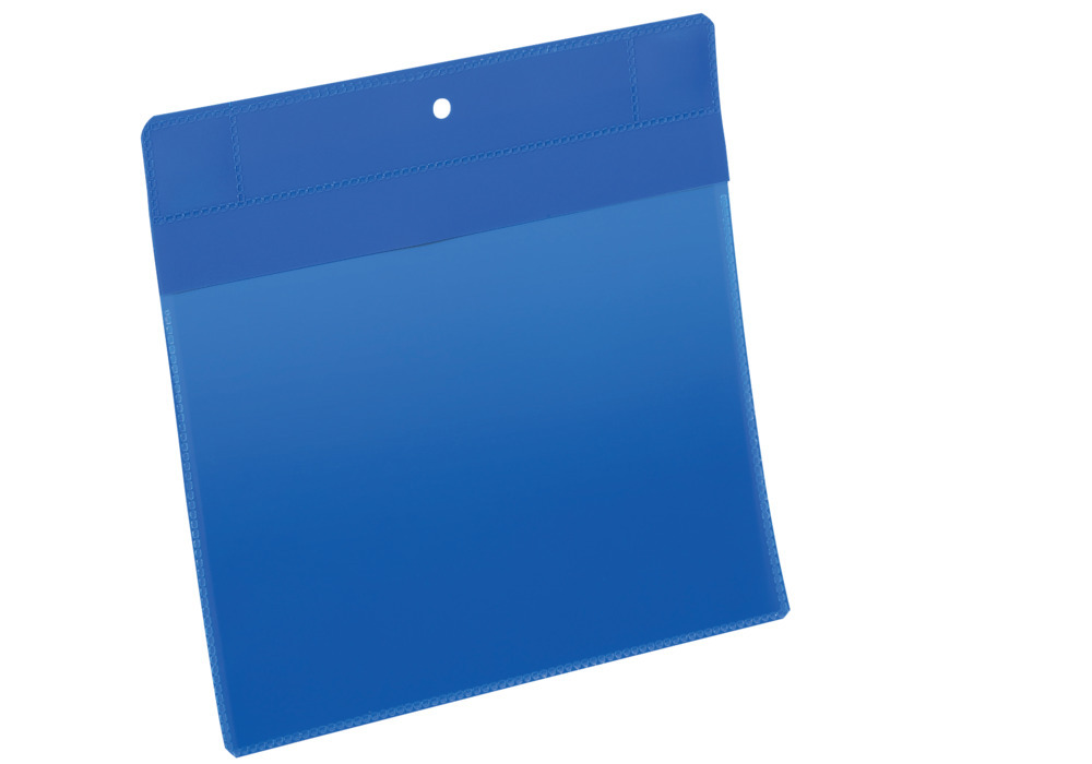 Busta magnetica al neodimio per etichette, A5, orizzontale, confezione = 10 pezzi, blu scuro