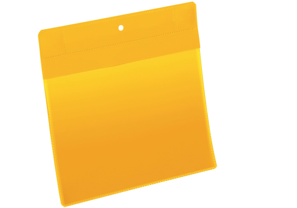 Suporte magnético para documentos A5, orientação horizontal, pack de 10 unidades, amarelo