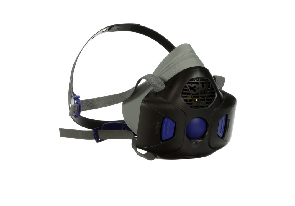 Demi-masque 3M Secure Click HF-802SD, taille M, avec membrane phonique, sans filtre, EN 140