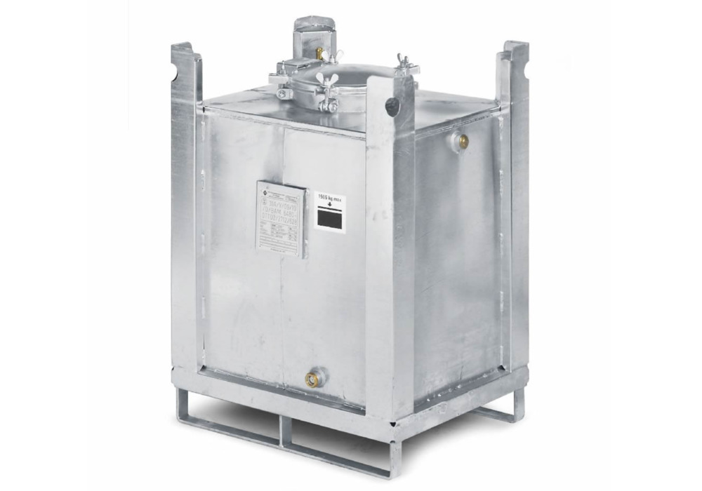Tanque com parede dupla galvanizado a quente para líquidos > 55 °C de inflamação: ASF 280 litros