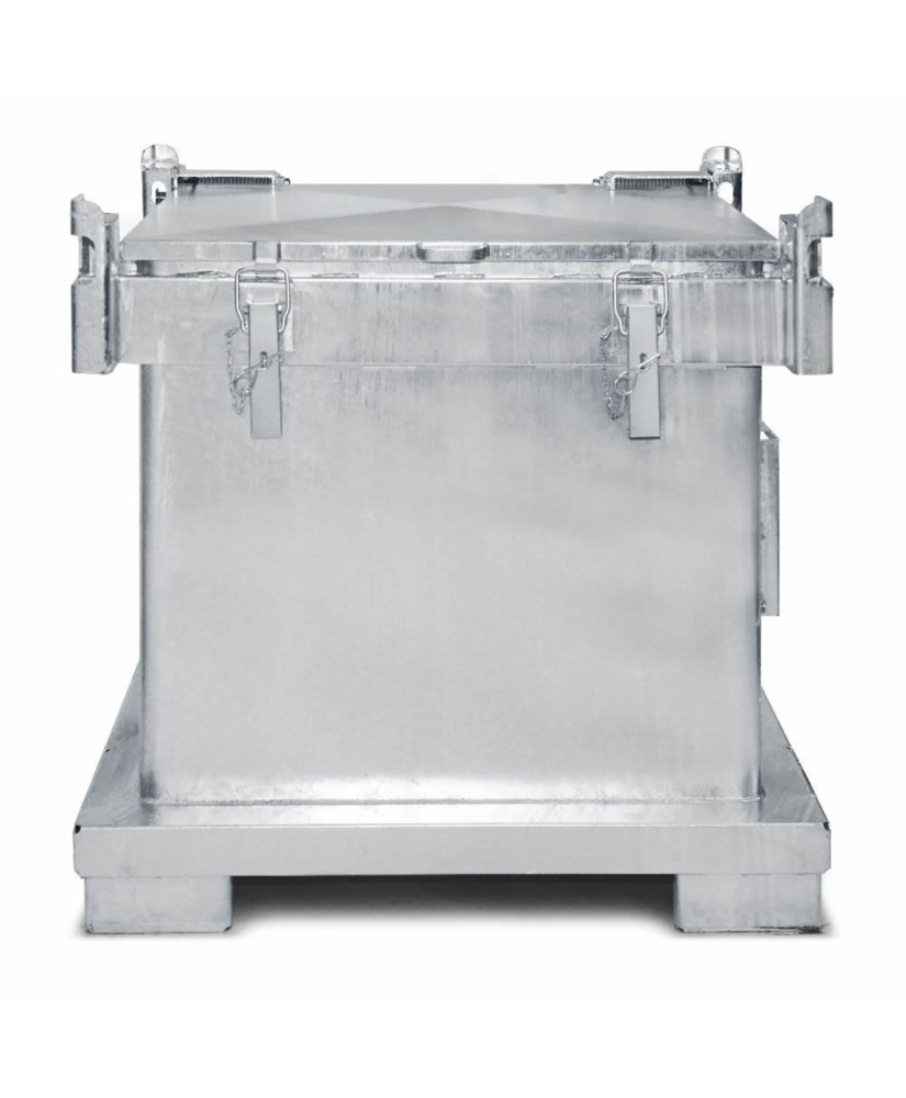 ASP container for collecting and transport, 600 litre volume, hot dip