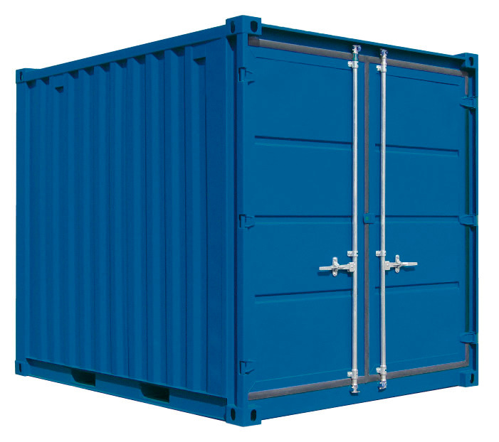 Container UC-H 230, lackerad, med trägolv