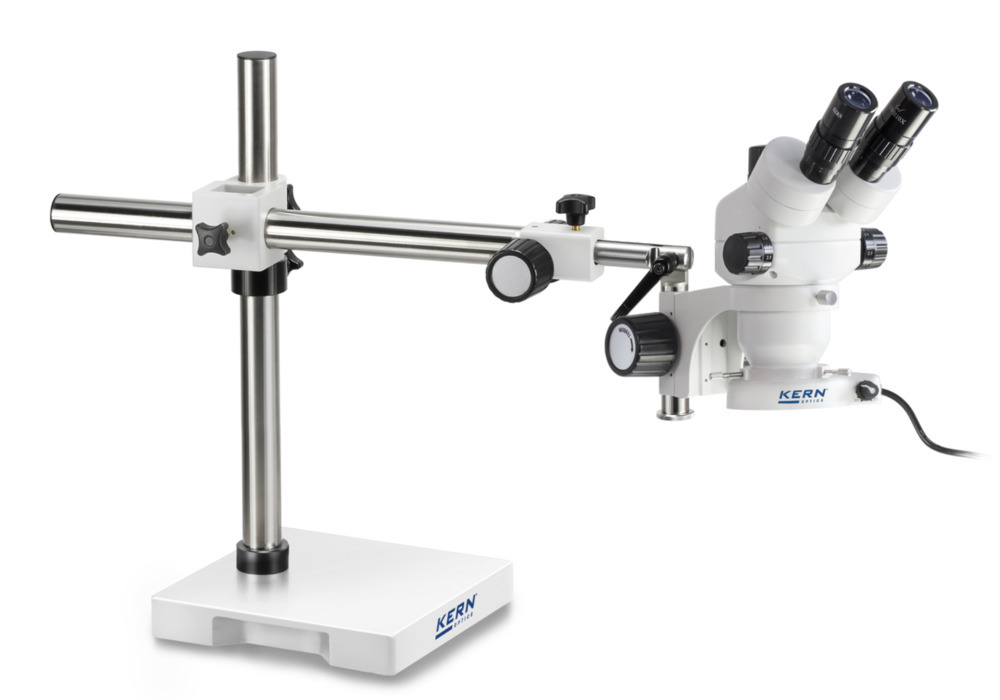 Kit stéréomicroscope KERN Optics OZM 913, tube trinoculaire, objectif 0,7x-4,5x, bras télescopique
