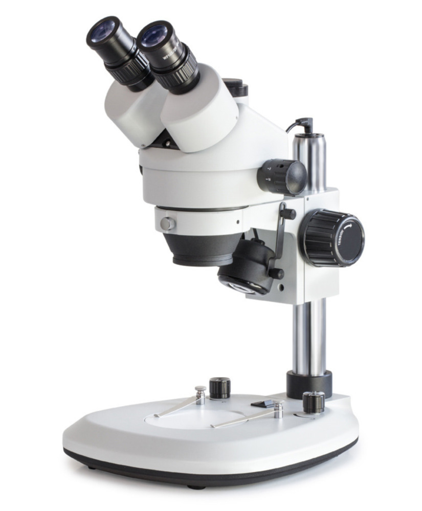 KERN Optics Stereo Zoom mikroskop OZL 464, Tubus Trinocular, synsfelt Ø 28.6 mm - 4.4 mm,søjlestativ
