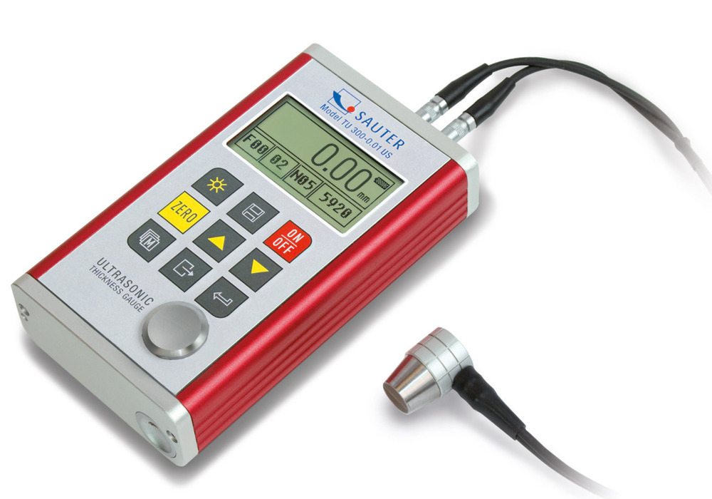 Spessimetro x mat. Sauter TU 230-0.01US a ultrasuoni, range di mis. 1,2-230mm, leggibilità 0,01mm