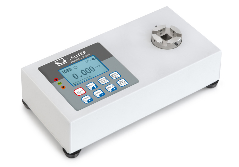 Medidor de torque Sauter DB 0.5-4, rango de medición 0,5 Nm, legibilidad 0,0001 Nm