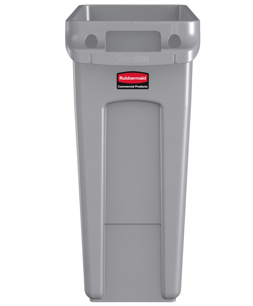 Coletor para reciclagem em polietileno (PE), 60 litros de volume, cinzento