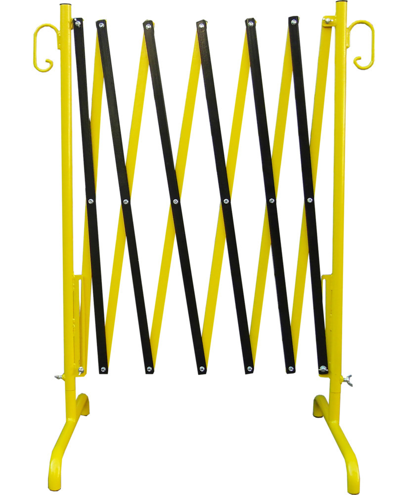 Absperrschere schwarz/gelb, ausziehbar bis 3,50 m x 1,00 m, standfest
