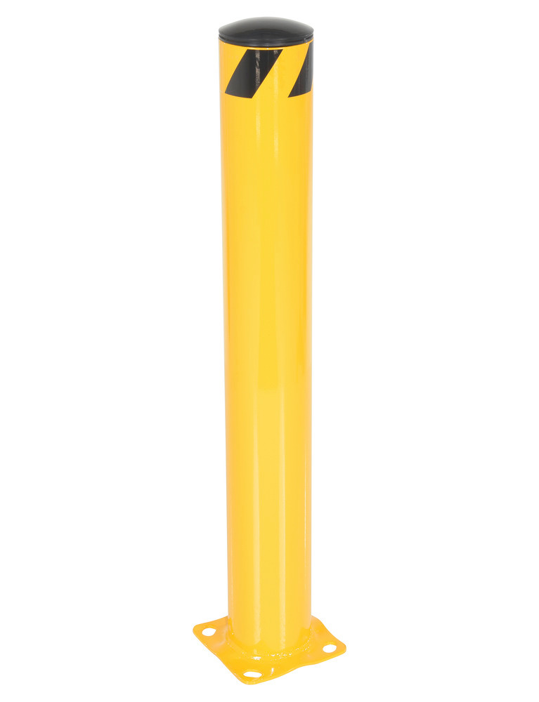 Vestil Steel Pipe Safety Bollard 42 In. x 5-1/2 In. Yellow