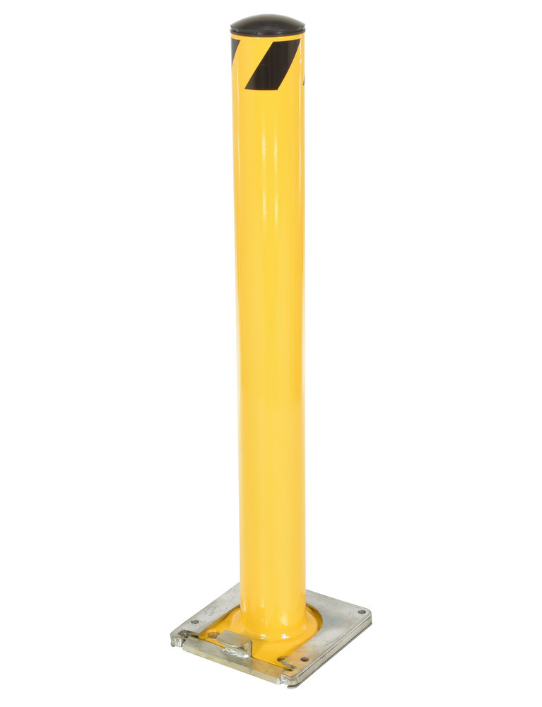 Vestil Steel Surface Mounted Removable Pipe Safety Bollard 42 In. x 4-1 ...