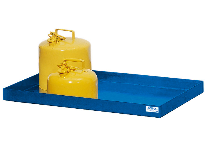 Spill trays for small containers, galvanised