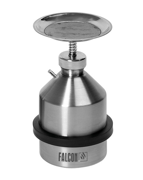 FALCON Sparanfeuchter aus Edelstahl, 1 Liter, mit Erdungsanschluss
