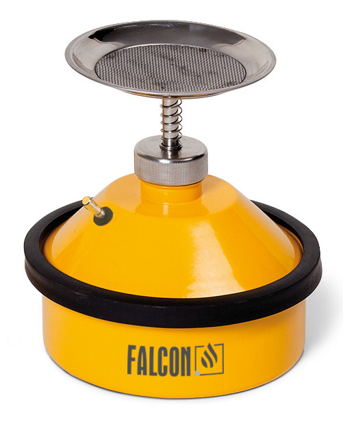 FALCON Sparanfeuchter aus Stahl, lackiert, 1 Liter, mit Erdungsanschluss