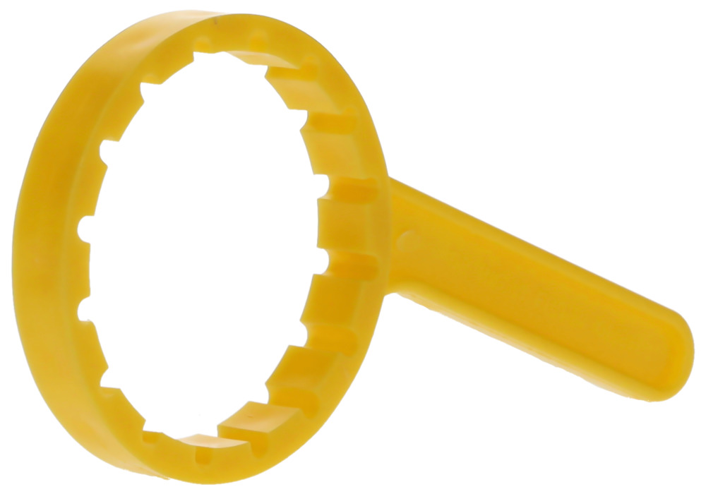 Openeer for screw lid DIN70, ring wrench of plastic DN70