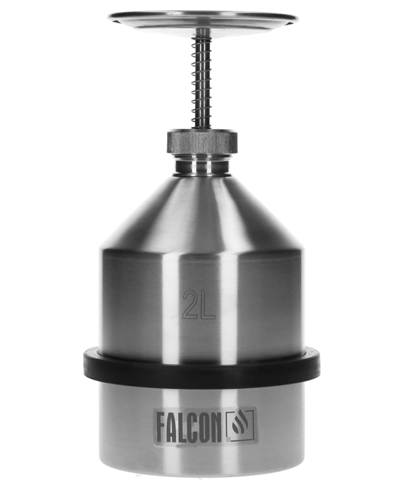 FALCON plunger cans in stainless steel, 2 litre