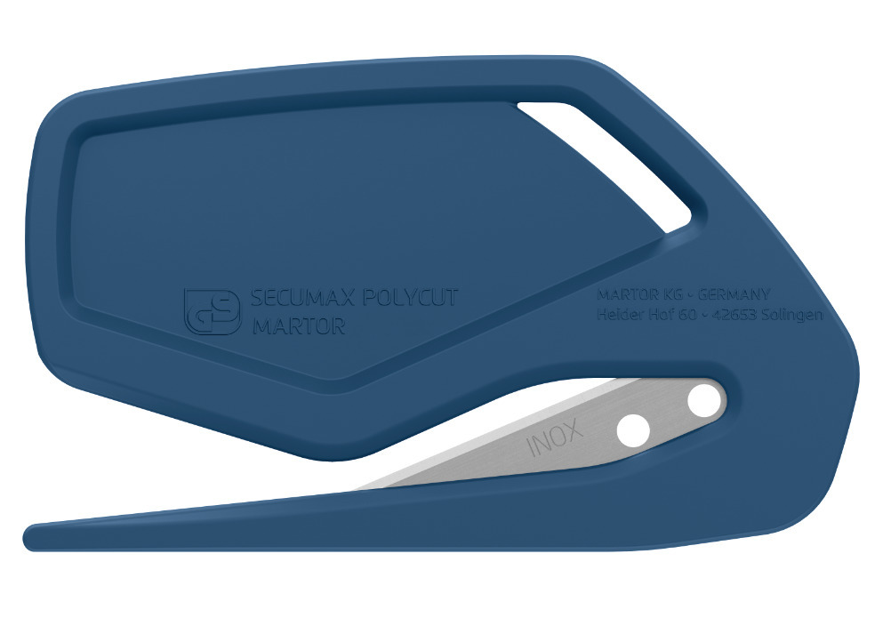 Couteau de sécurité Martor SECUMAX POLYCUT, métal détectable (MDP), inoxydable, VE = 10 pièces
