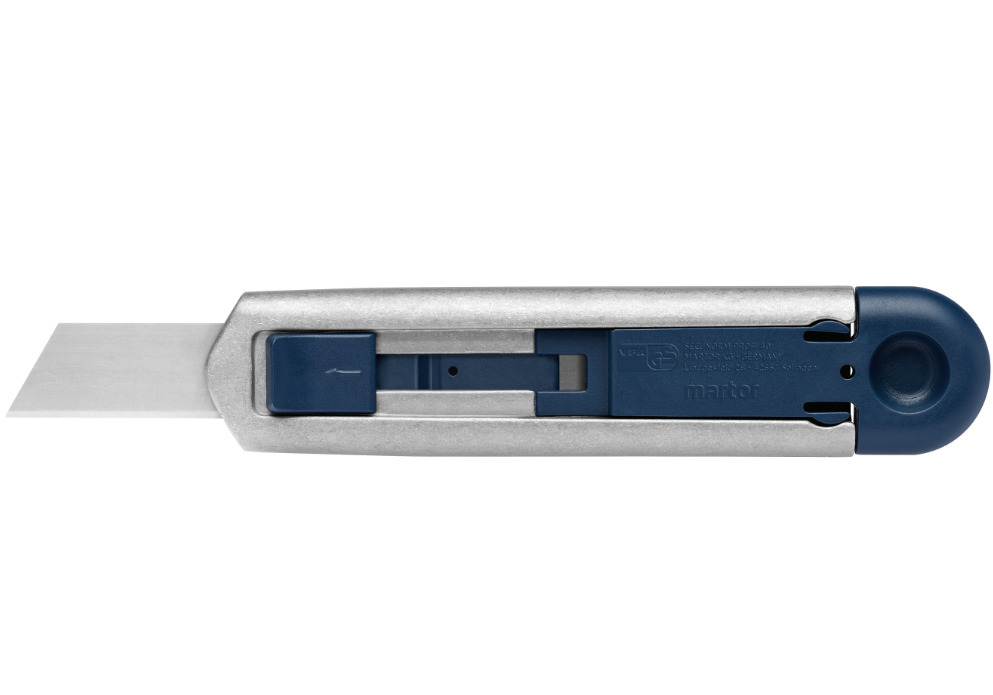 Cuchillo de seguridad Martor SECUNORM PROFI40, metal detectable (MDP), acero inoxidable