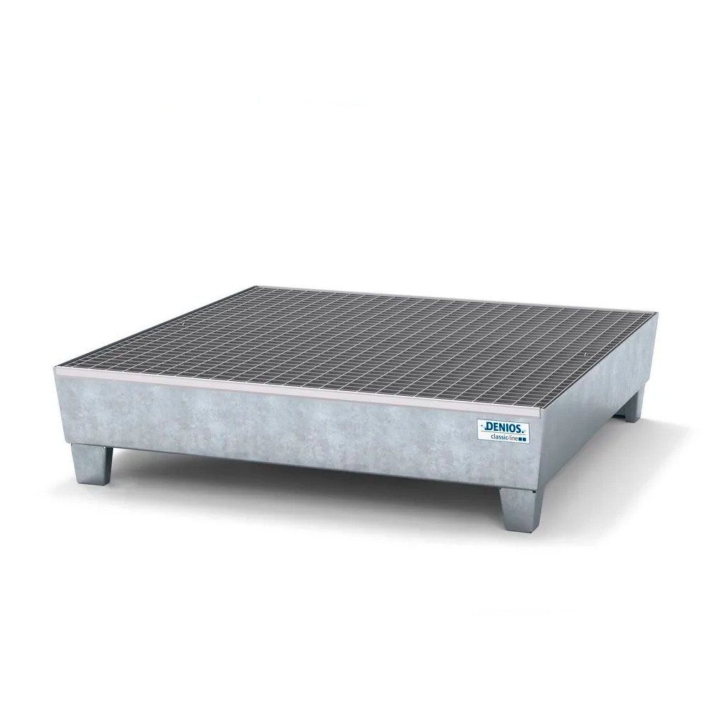 Spill Containment Pallet 4 Drum Capacity Removable Grating