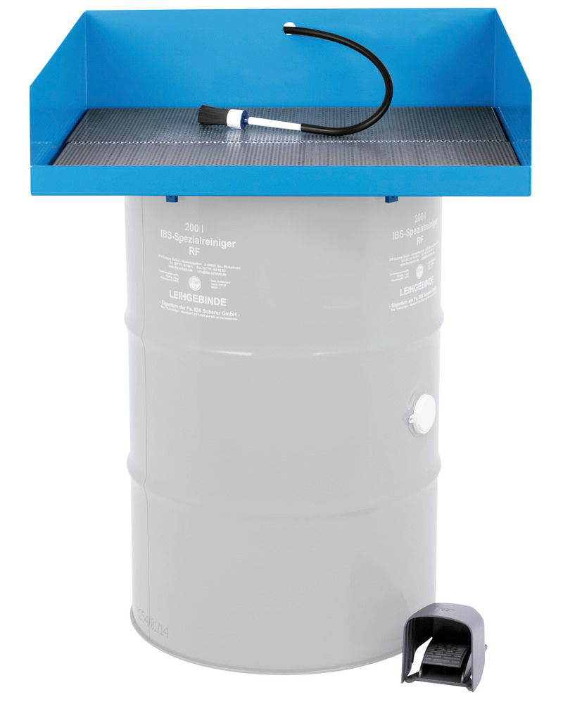 Parts cleaner KP with connection for one 200 litre cold cleaner drum, stationary