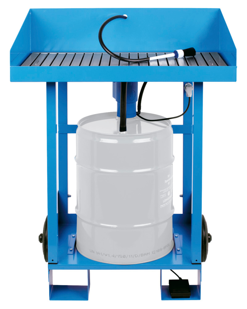 Parts cleaner F2 with connection for one 50 litre cold cleaner drum, mobile