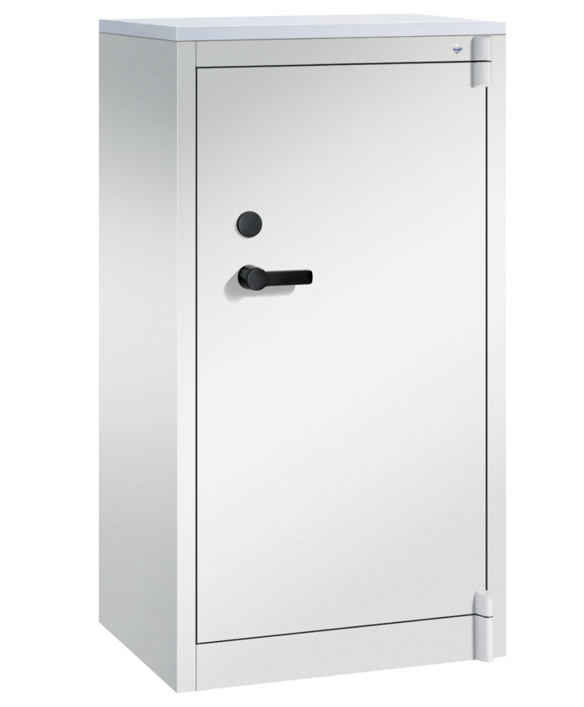 C+P fire-rated wing door cabinet Certos, 650 x 500 x 1226 mm, light grey