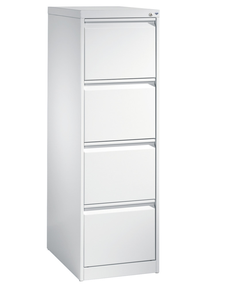 C+P drawer cabinet Acurado Basic, suspension file drawer, 433 x 590 x 1357 mm, light grey