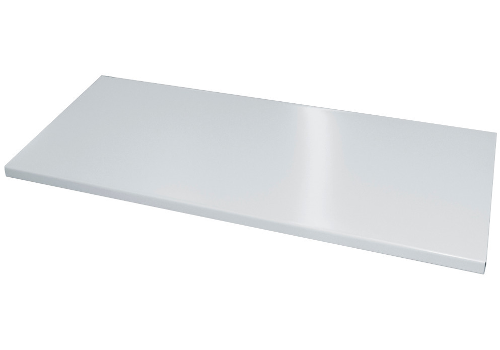 Tablette, laquée, en acier, 740 x 340 x 11, gris clair, pour largeur d'armoire 1600 mm