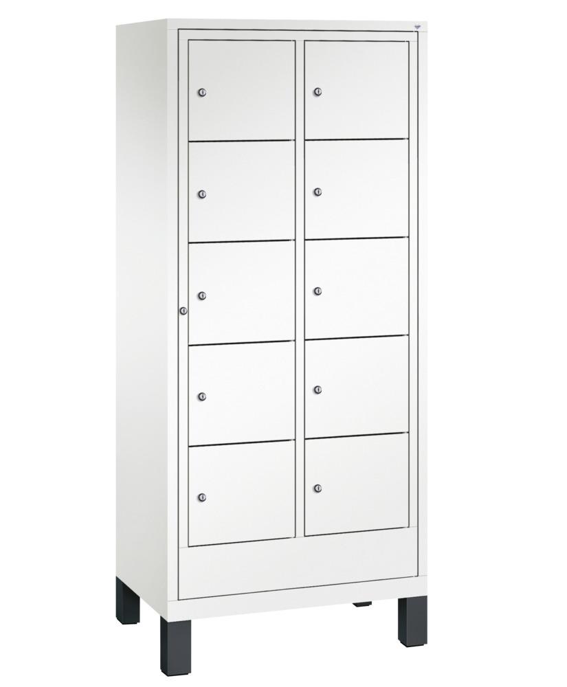 Armoire collecte à linge CaboPlus, 2 compartiments à 5 casiers