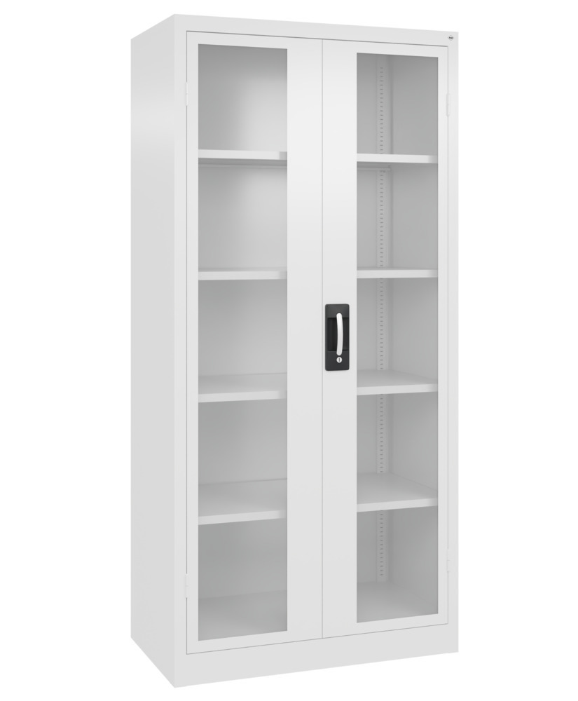 Equipment Acurado, with shelves, 930 x 500 x 1950 mm, traffic white